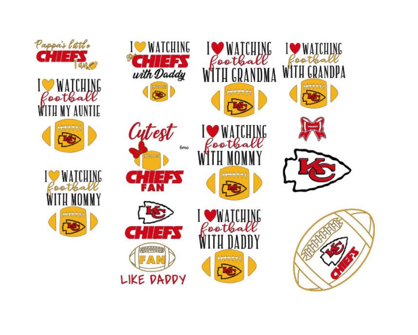 Chiefs Baby Outfit - Perfect for Chiefs Fans - Great for a Football -Themed Baby Shower Gift