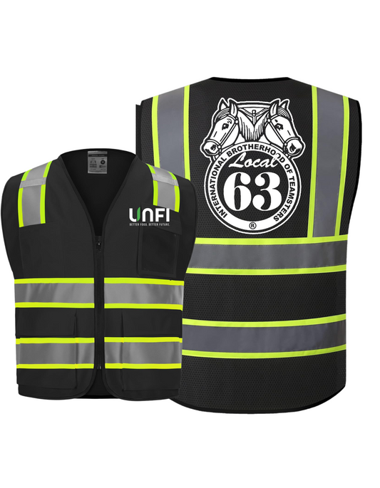 Teamsters Local 63 High-Visibility Safety Vest – Built for Strength & Solidarity