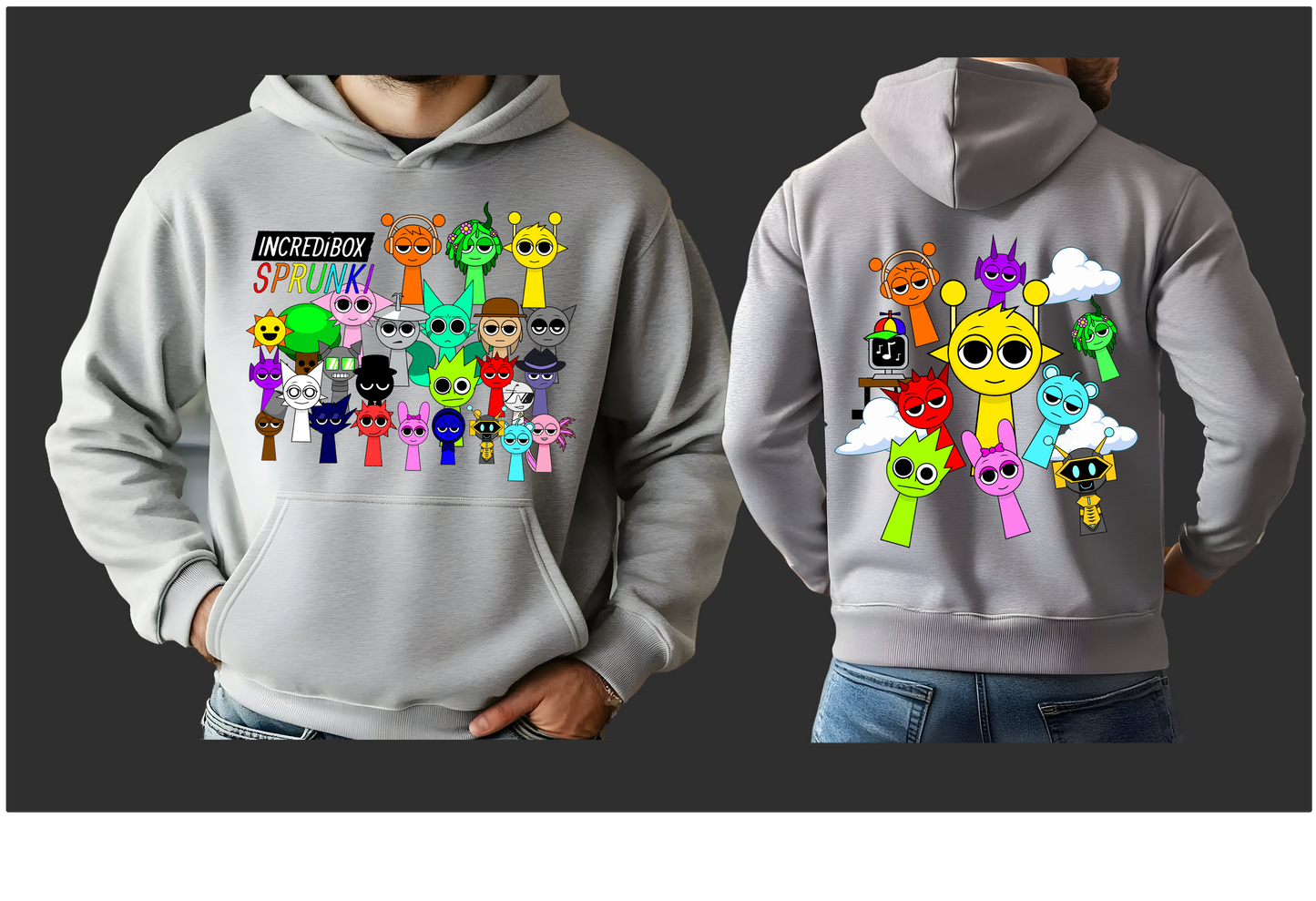 Adult Sprunki inspired Hoodies