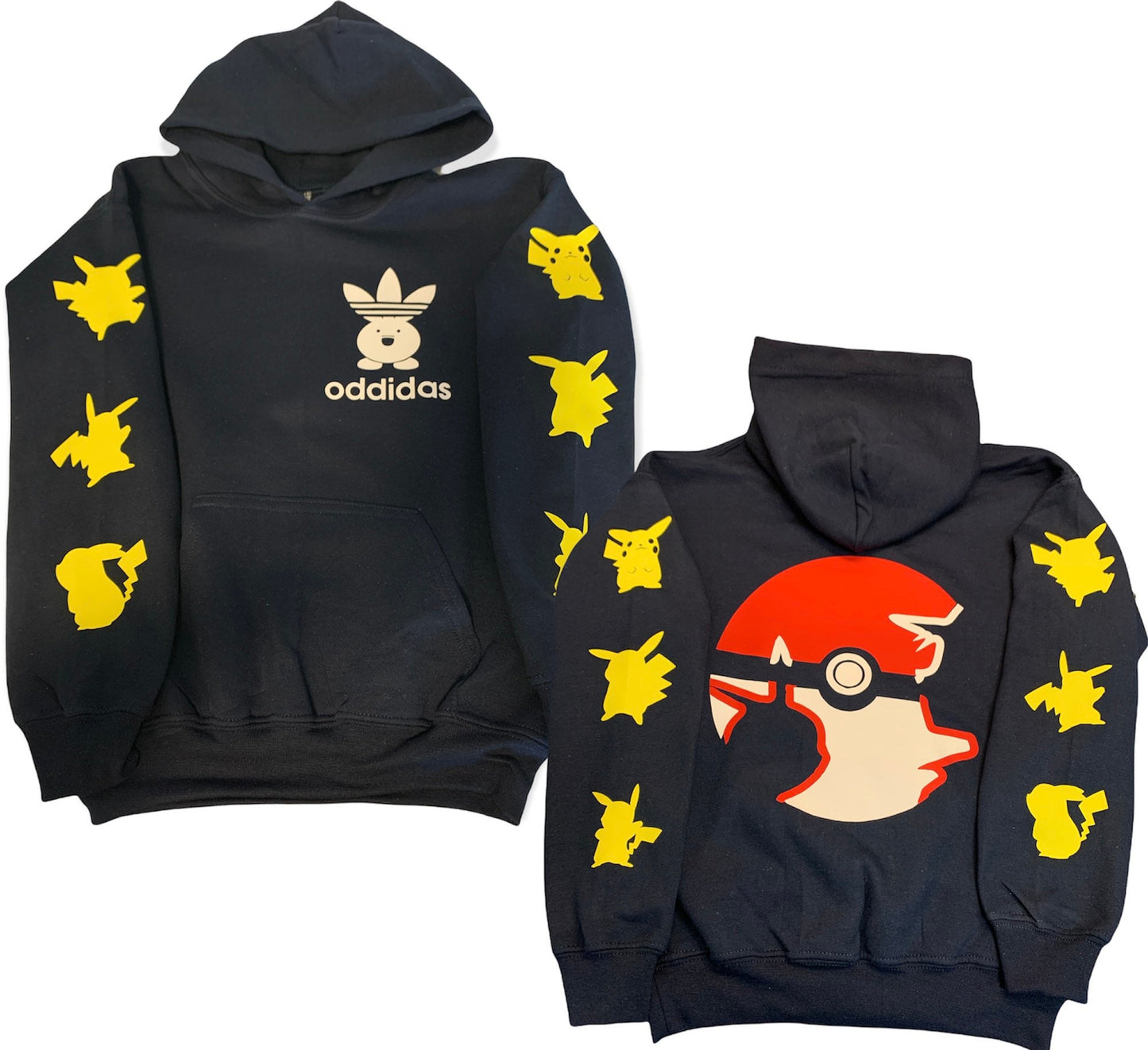 Youth Pokémon inspired hoodies custom