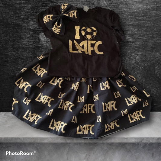 LAFC inspired baby kid clothes