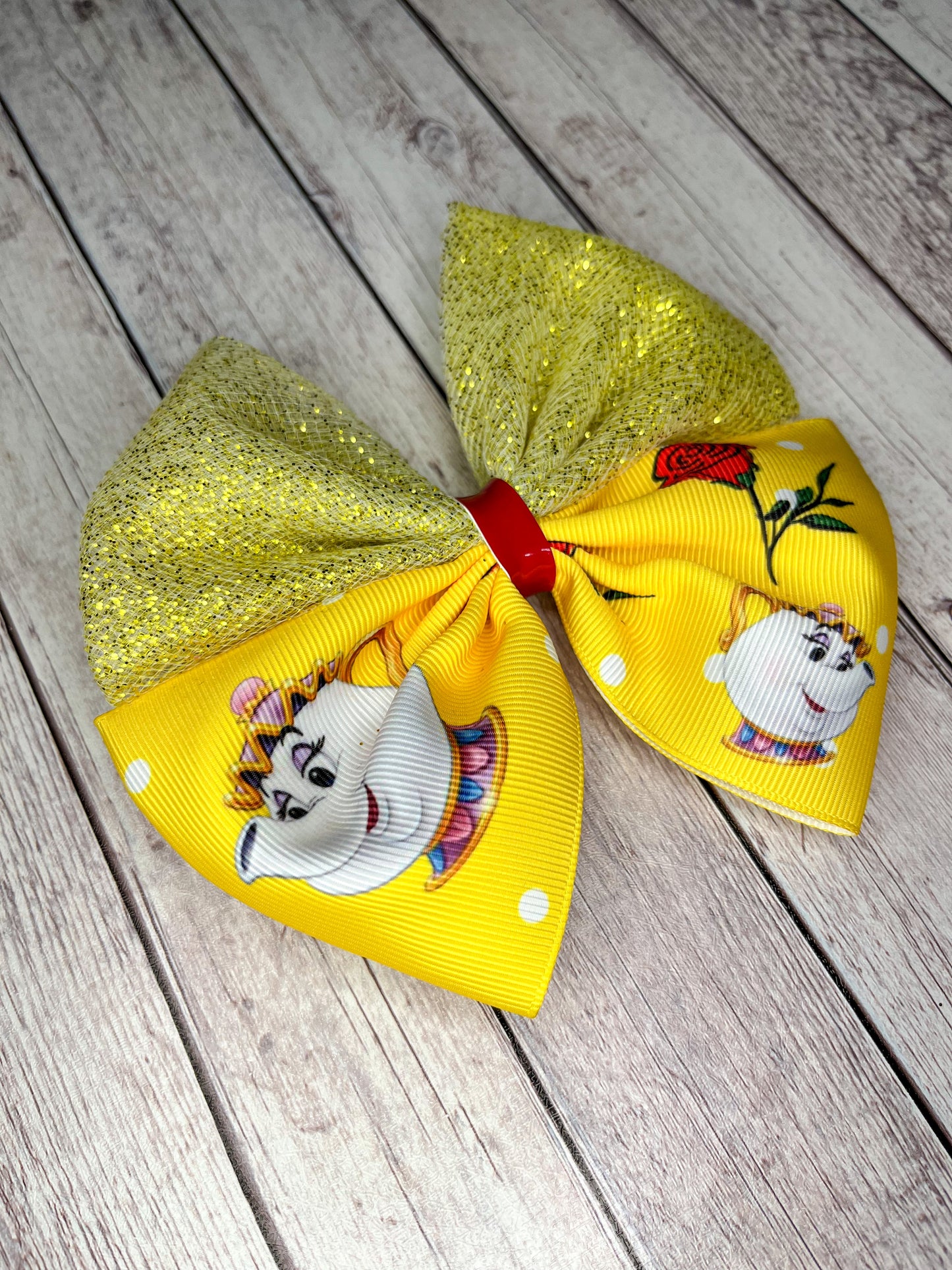 Mrs. Potts Inspired Bow