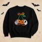 Embroidered Pumpkin Sweatshirt – Fall Disney Crewneck in Multiple Colors | Cozy Halloween Pullover