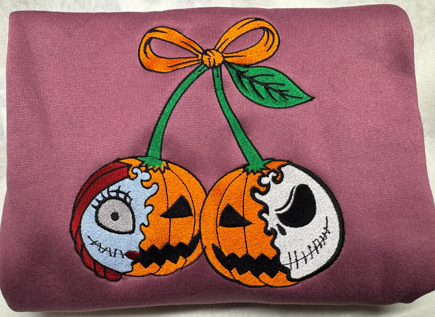 Embroidered Pumpkin Sweatshirt – Fall Disney Crewneck in Multiple Colors | Cozy Halloween Pullover