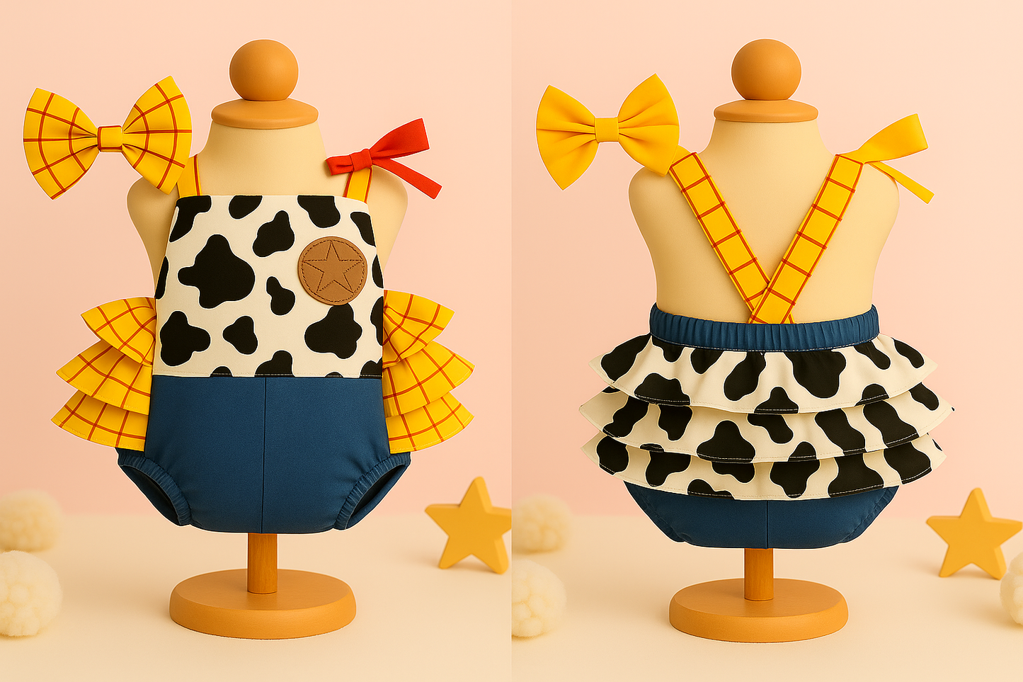 Toy Story Inspired Baby Rompers | Buzz Lightyear, Woody, Jessie, Bo Peep & Alien Outfits | Disneybound Baby Costume, Birthday or Photo Shoot Outfit