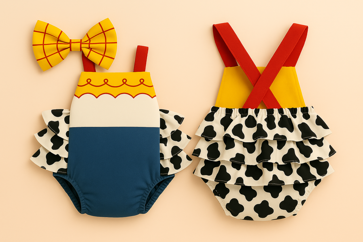 Toy Story Inspired Baby Rompers | Buzz Lightyear, Woody, Jessie, Bo Peep & Alien Outfits | Disneybound Baby Costume, Birthday or Photo Shoot Outfit