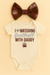 I ❤️ Watching Football With Daddy” Baby Girl Outfit – Montana Grizzlies Game Day Onesie, Maroon & Silver Skirt, Cute Baby Bow Set, First Griz Game Outfit