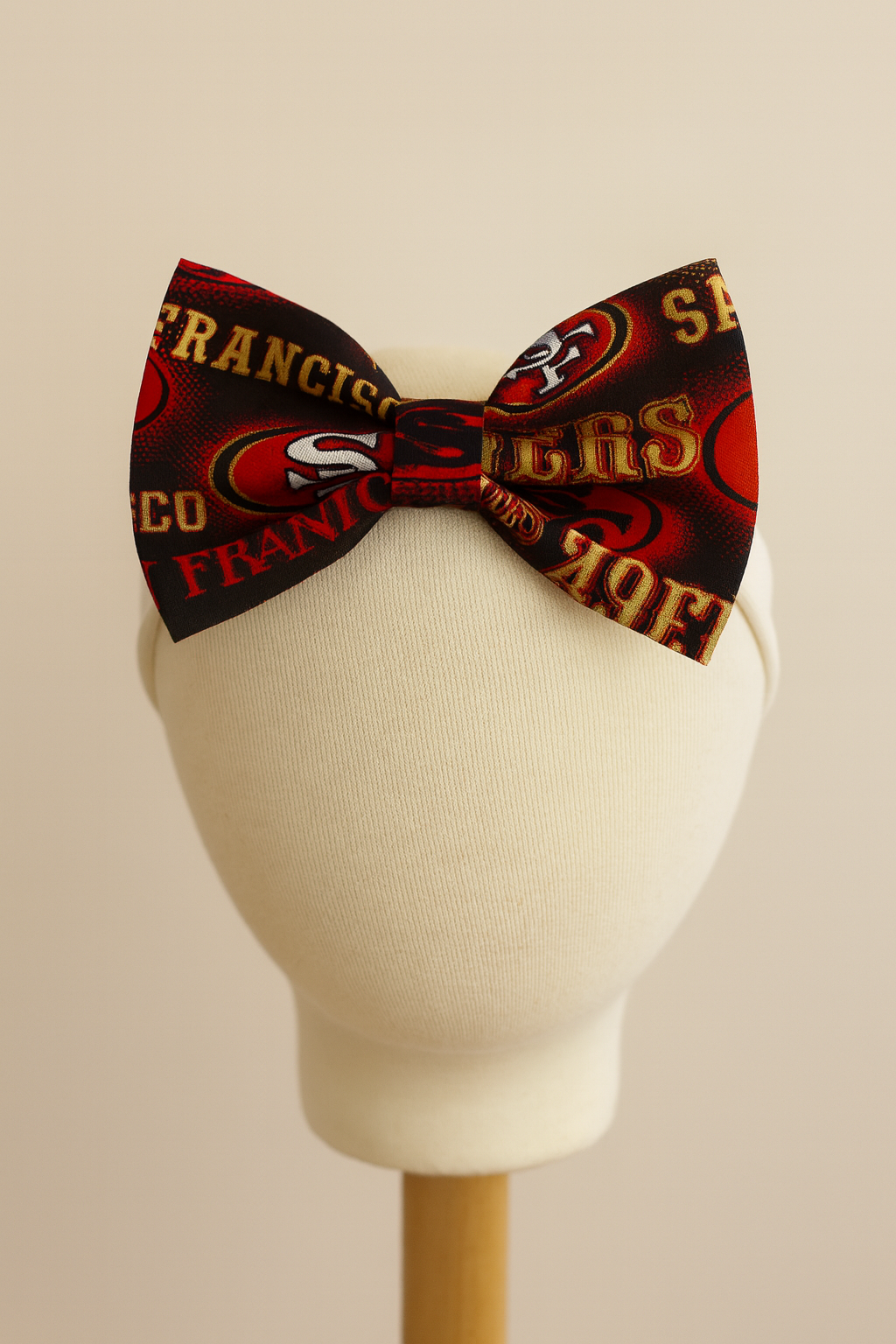 Cutest Fan Baby Girl Outfit – 49ers Game Day Onesie, Red & Gold Skirt, Cute Baby Bow Set, First Niner Game Outfit