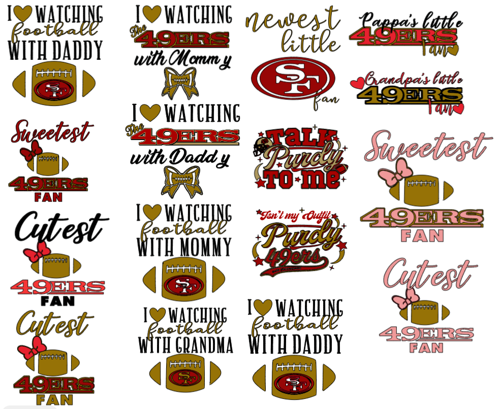 Cutest Fan Baby Girl Outfit – 49ers Game Day Onesie, Red & Gold Skirt, Cute Baby Bow Set, First Niner Game Outfit