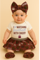 I ❤️ Watching Football With Daddy” Baby Girl Outfit – Montana Grizzlies Game Day Onesie, Maroon & Silver Skirt, Cute Baby Bow Set, First Griz Game Outfit