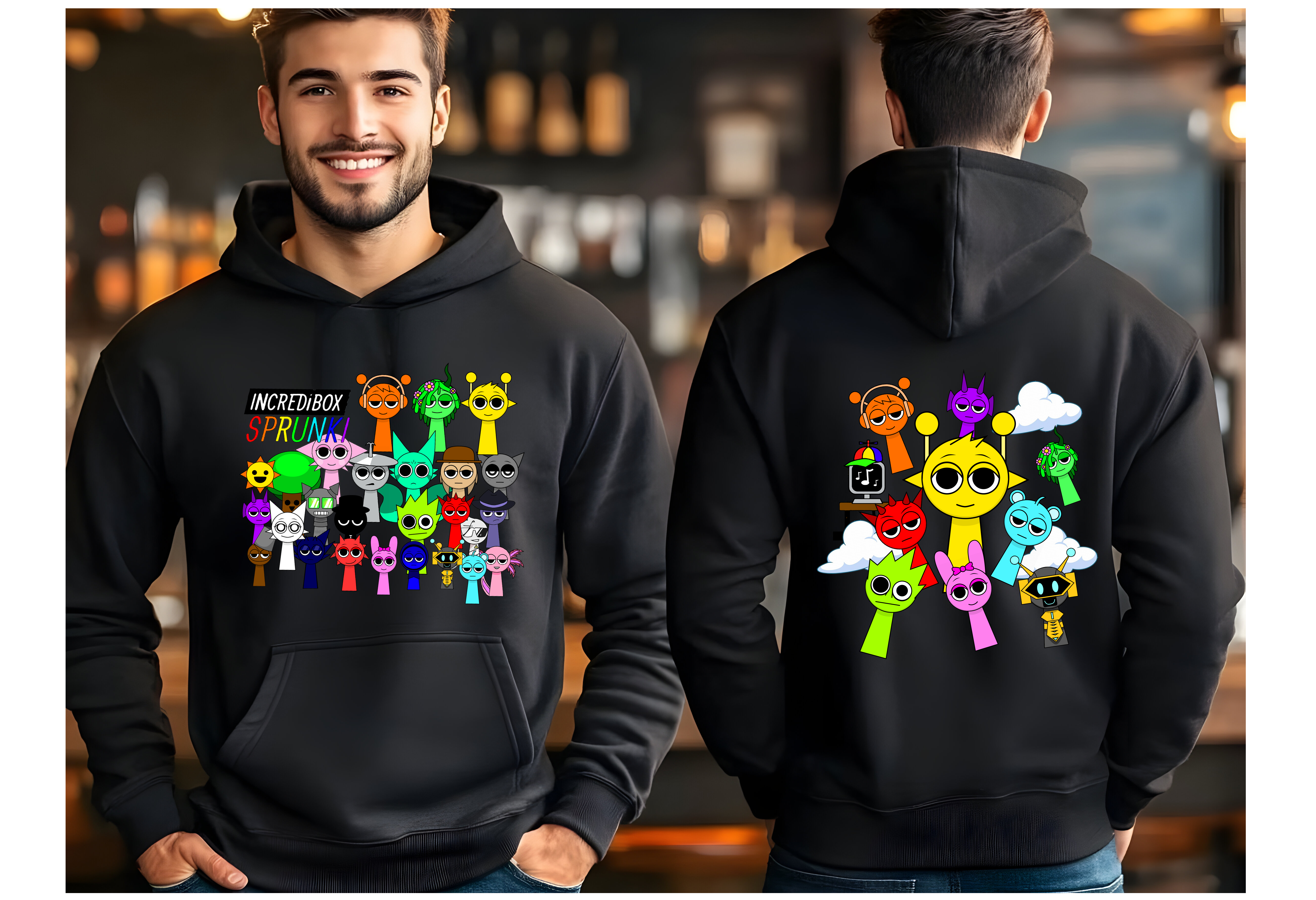 大人気定番商品 Adult Sprunki inspired Hoodies – Bearsentials Tutus トップス