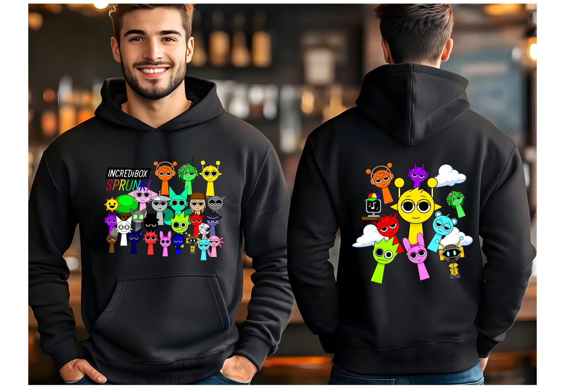 Boys Sprunki 3D Figure Printed Sweatshirt For Fans Gift Kids