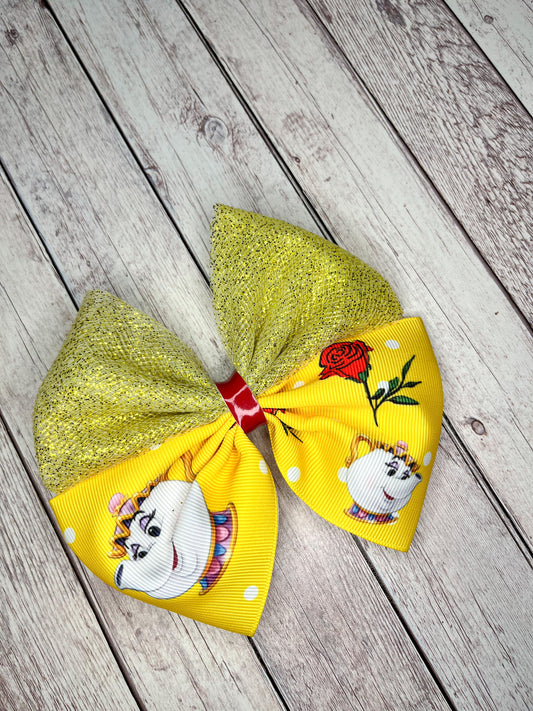 Mrs. Potts Inspired Bow