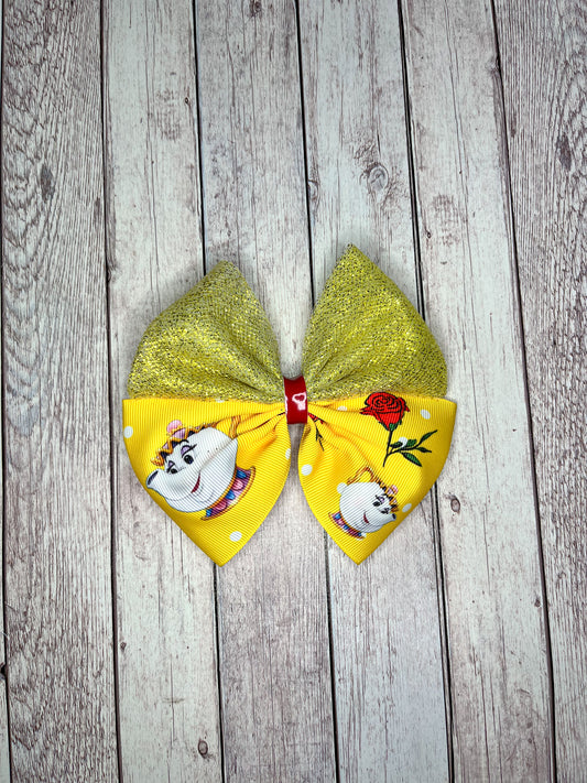 Mrs. Potts Inspired Bow